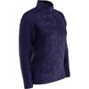 Women's Jacquard Floral Print Sun Protection Long Sleeve Top