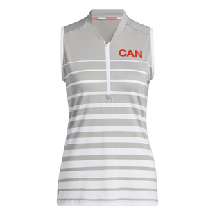 Women's Engineered Stripe Canada Sleeveless Polo