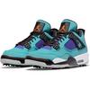 Nike Air Jordan 4 G NRG Spiked Golf Shoe -Teal/Purple