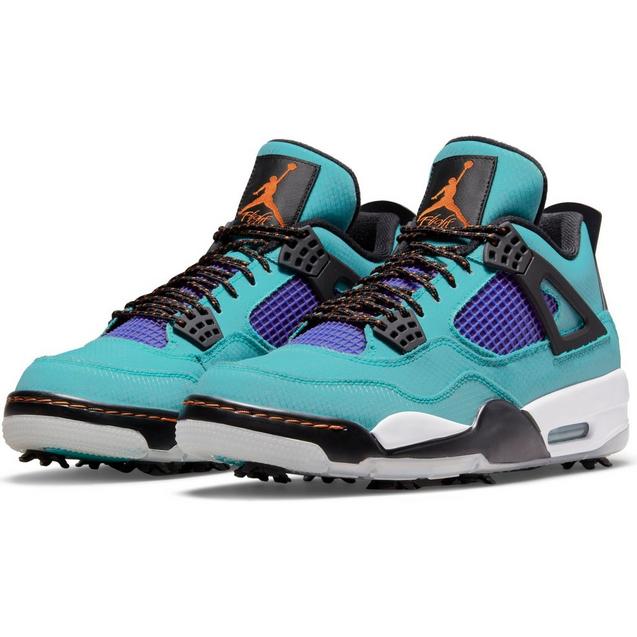 Nike Air Jordan 4 G NRG Spiked Golf Shoe -Teal/Purple | NIKE