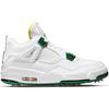 Nike Air Jordan 4 G NRG Spiked Golf Shoe -White/Yellow/Green