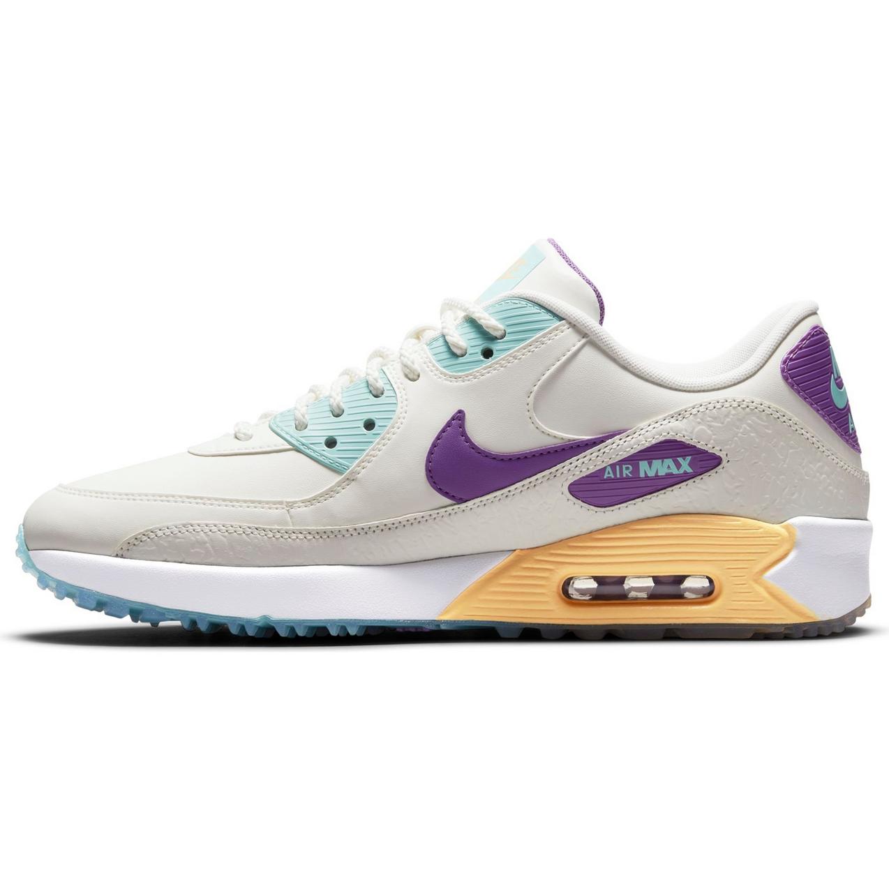 Nike Air Max 90 G NRG U21 Spikeless Golf Shoe -Beige/Purple/Blue