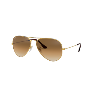 Aviator Large Metal Gradient Sunglasses