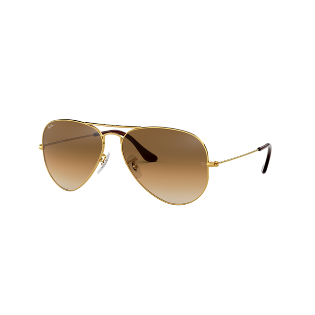Aviator Large Metal Gradient Sunglasses