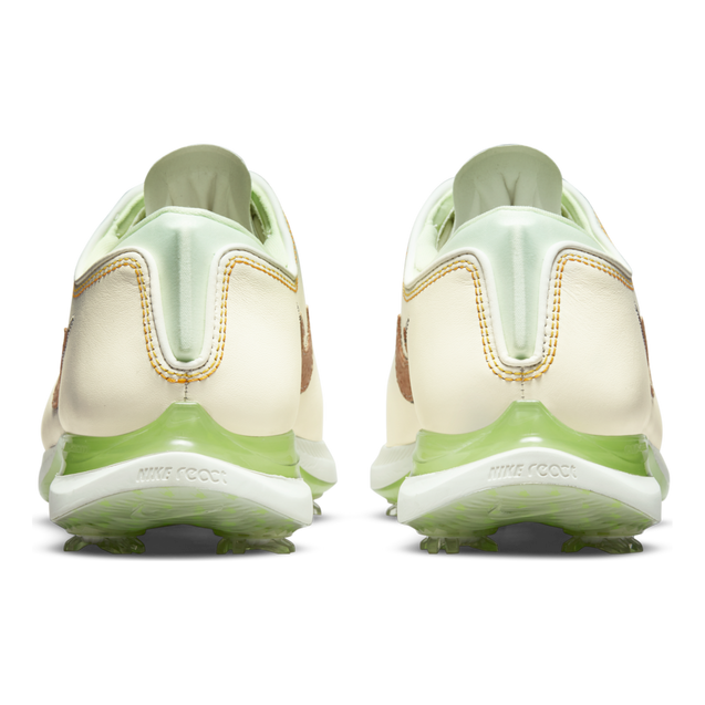 Nike Air Zoom Victory Tour 2 NRG Spiked Golf Shoe-Beige/Gold/Green 