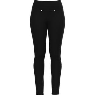 Golftini  Trophy Pull-On Stretch Black/White Twill- Woman's Golf Pant