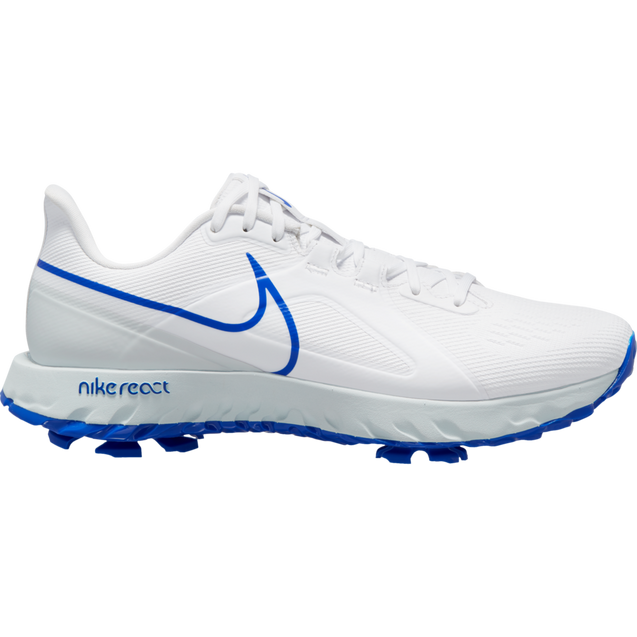 Men's React Infinity Pro Spiked Golf Shoe-White/Blue NIKE