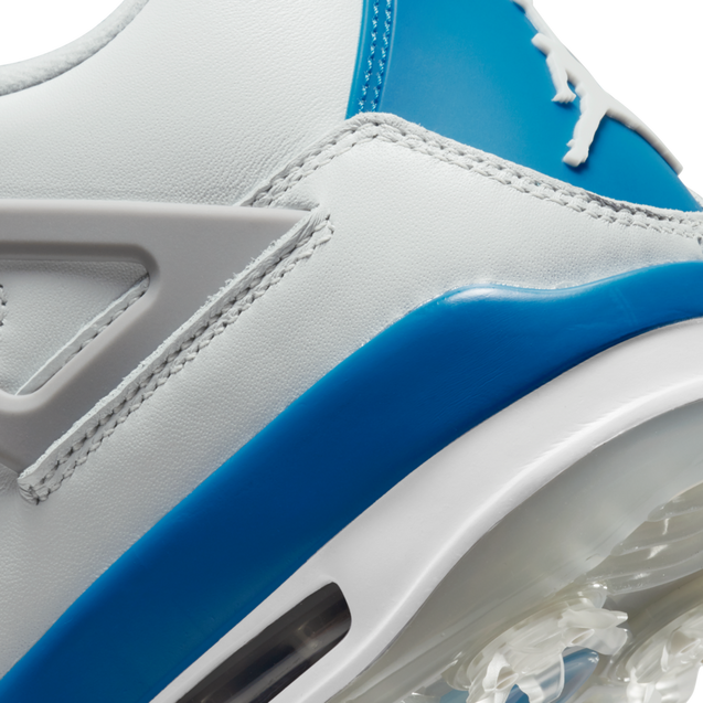 Royal Blue Cement Jordan 4 Retro Golf Shoes – Stadium Custom Kicks