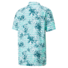 Men's Cloudspun Tropic Leaves Short Sleeve Polo