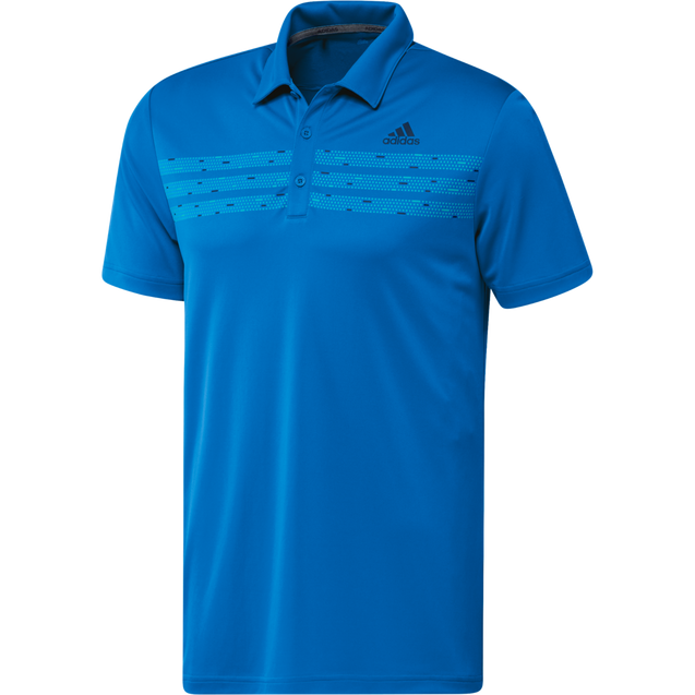 Men's Chest Print Short Sleeve Polo
