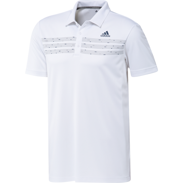 Men's Chest Print Short Sleeve Polo