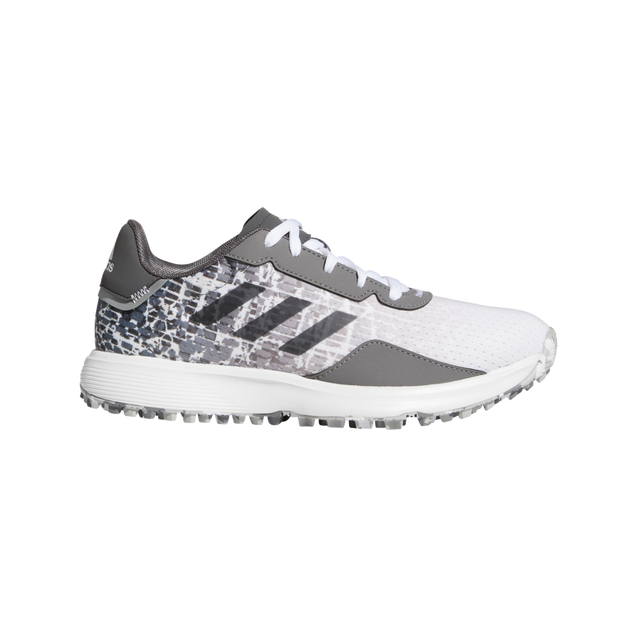 Junior S2G Spikeless Golf Shoe - White/Grey