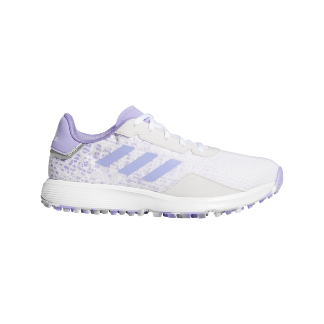 Chaussures S2G sans crampons pour juniors - Blanc/Mauve
