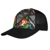 Casquette en maille à imprimé avec fermeture à bouton-pression pour hommes - Glampers