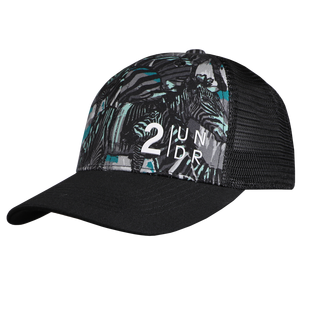 Men's Mesh Print Snapback Cap - Zebras