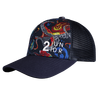 Men's Mesh Print Snapback Cap - Squid Row