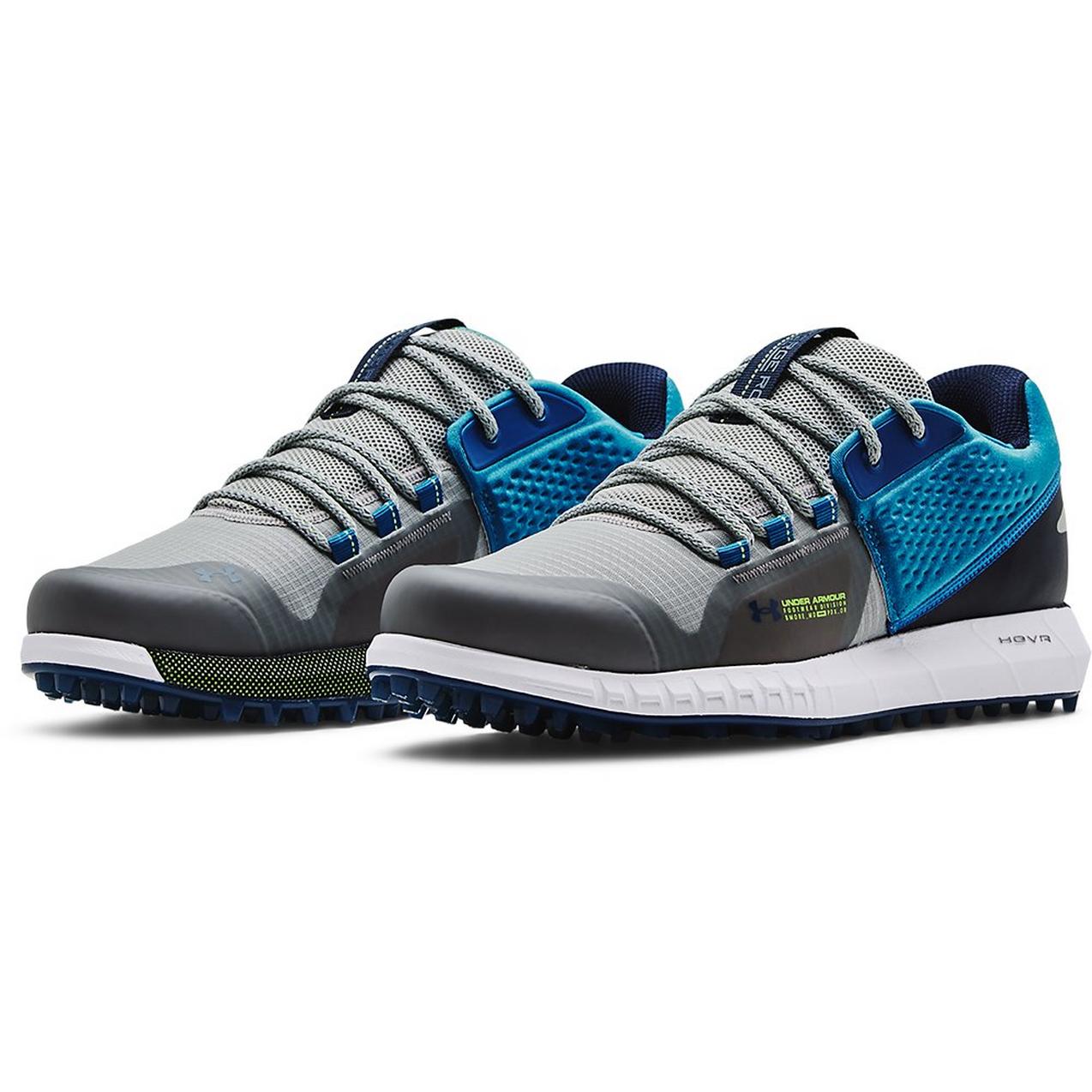 Men's HOVR Forge RC Spikeless Golf Shoe - Grey/Blue | UNDER Men's HOVR Forge RC Spikeless Golf Shoe - Grey/Blue | UNDER