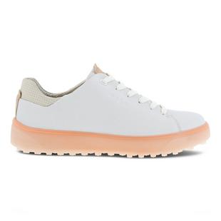 Chaussures Tray sans crampons pour femmes - Blanc/Orange