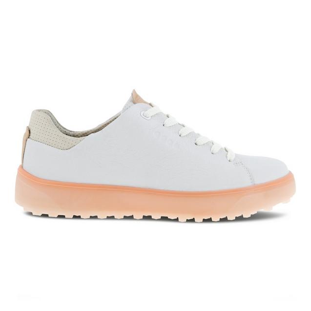 Chaussures Tray sans crampons pour femmes Blanc Orange ECCO Golf Shoes Femmes Golf Town Limited