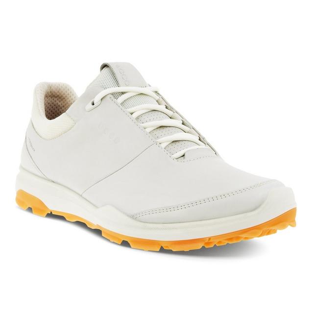 Women's Biom Hybrid 3 Spikeless Golf Shoe -White/Orange | ECCO