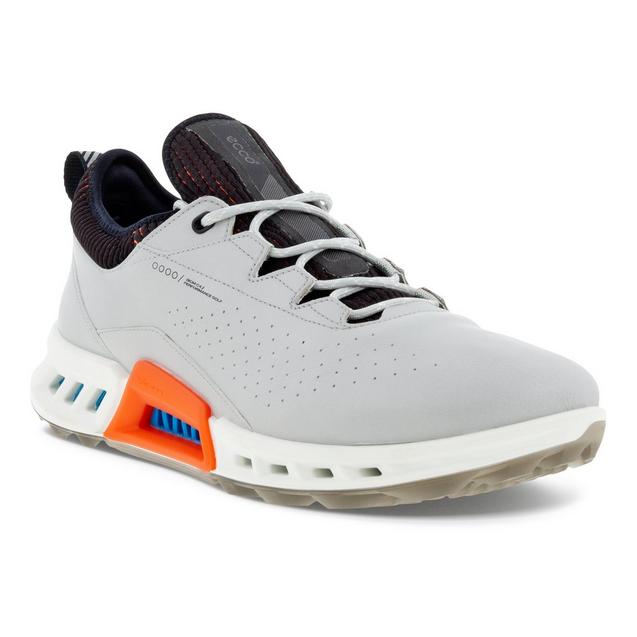 Men's Biom C4 Spikeless Golf Shoe- Grey/Orange | ECCO | Golf Town