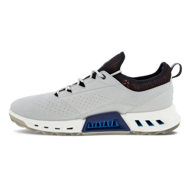 Men's Biom C4 Spikeless Golf Shoe- Grey/Orange | ECCO | Golf Shoes 