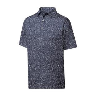Men's Granite Print Lisle Short Sleeve Polo