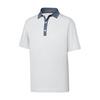 Men's Diamond Dot Print Lisle Short Sleeve Polo