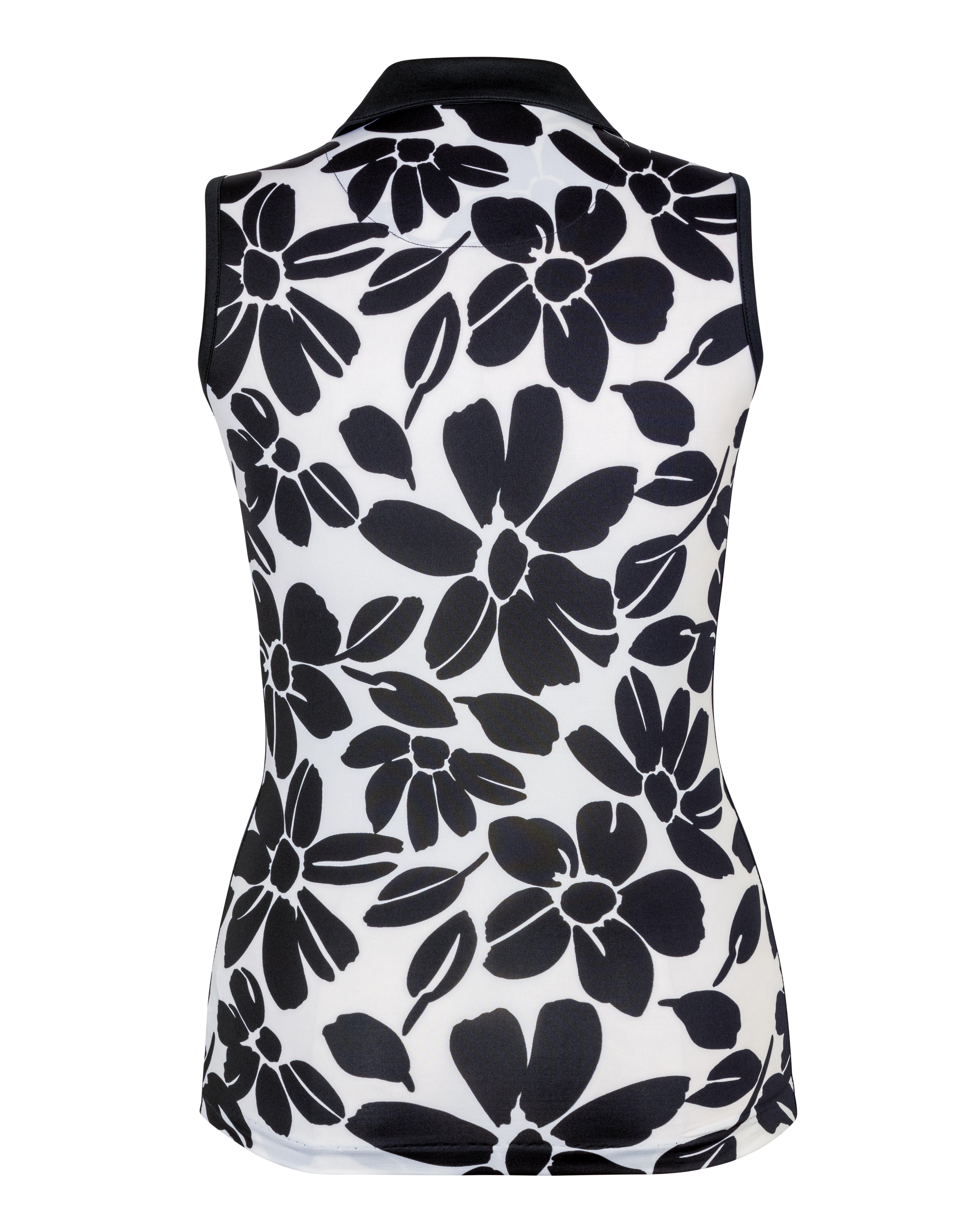 Women's Floret Printed Sleeveless Polo