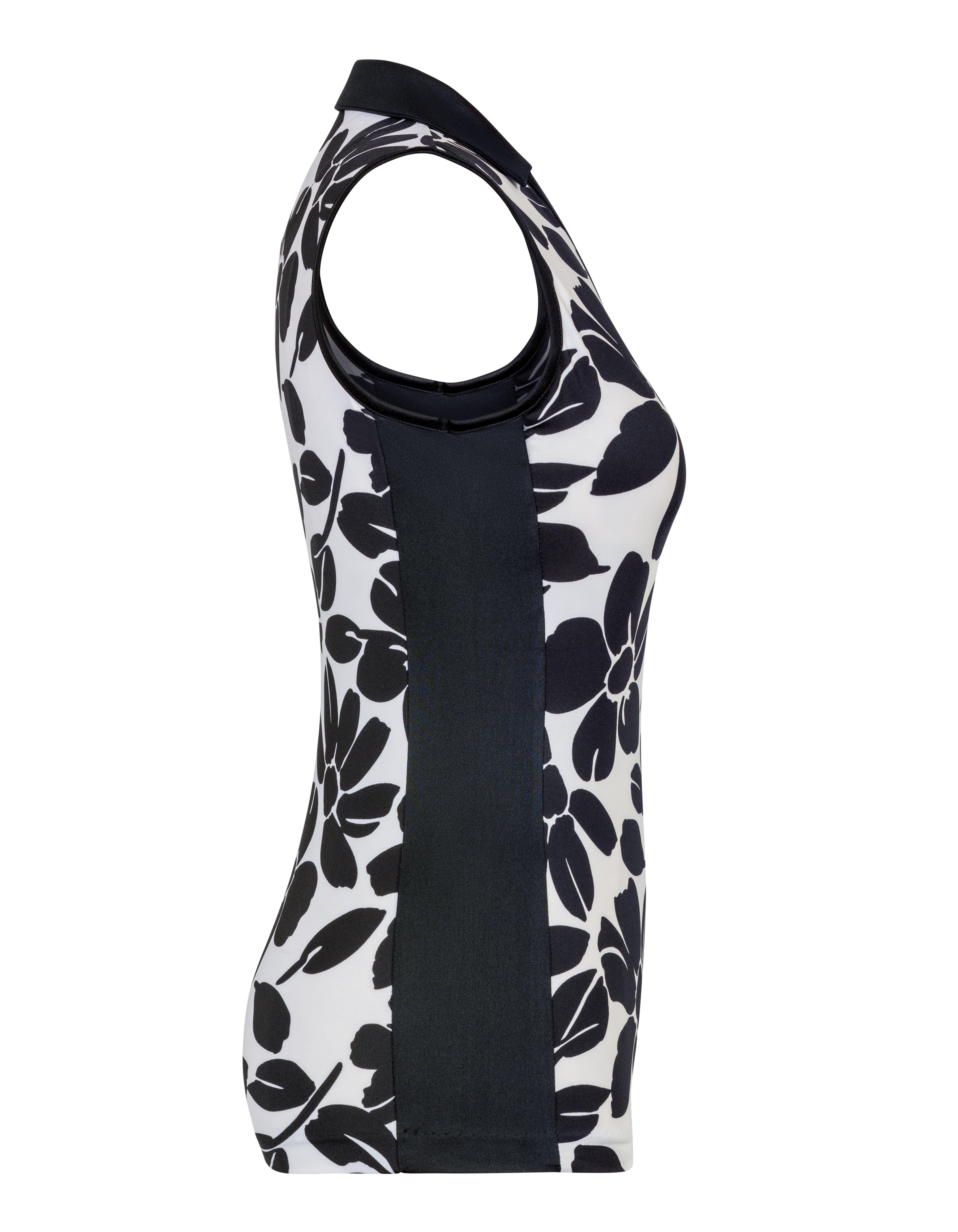 Women's Floret Printed Sleeveless Polo