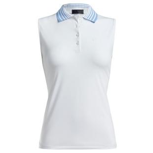 Polo à col plissé sans manches pour femmes G/FORE