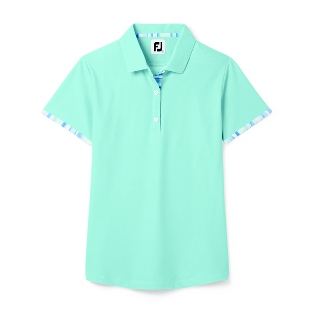 Women's Watercolour Trim Short Sleeve Shirt