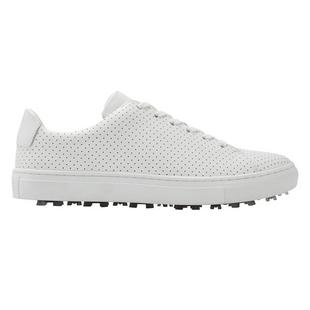 Women's Perforated Disruptor Spikeless Golf Shoe- White