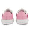 Women's Two Tone Perf Disruptor Spikeless Golf Shoe- White/Pink