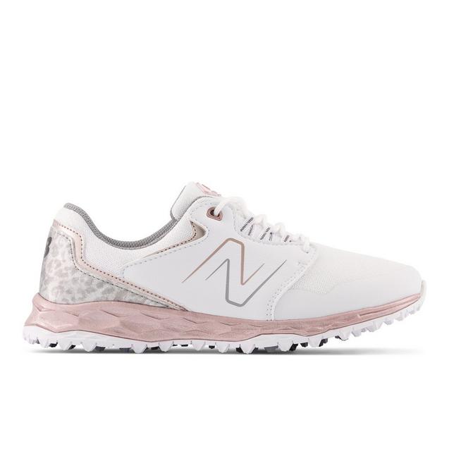 Chaussures Fresh Foam Links sans crampons pour femmes - Blanc/Or rose