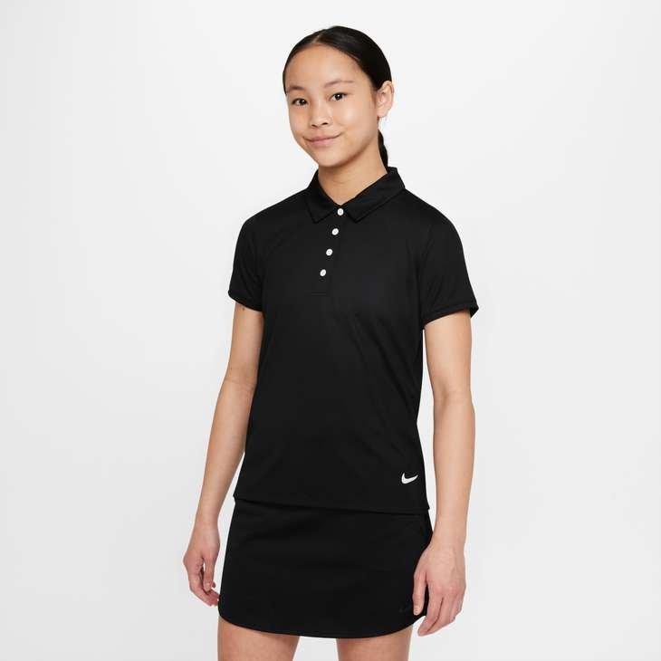 Nike | Junior's Girl's Dri-FIT Victory Polo Top, Black, Size Medium
