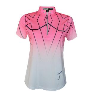 Women's Cyber Print Short Sleeve Polo