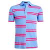 Men's Offset Stripe Short Sleeve Polo
