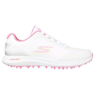 Chaussures Go Golf Max 2 sans crampons pour femmes - Blanc/Rose