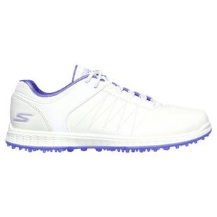 Chaussures Go Golf Pivot sans crampons pour femmes - Blanc/Mauve