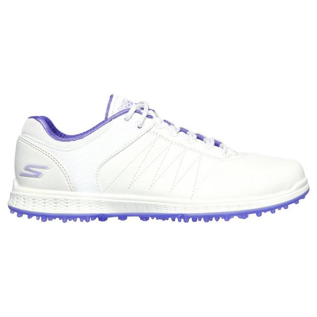 Women's Go Golf Pivot Spikeless Golf Shoe - White/Purple SKECHERS