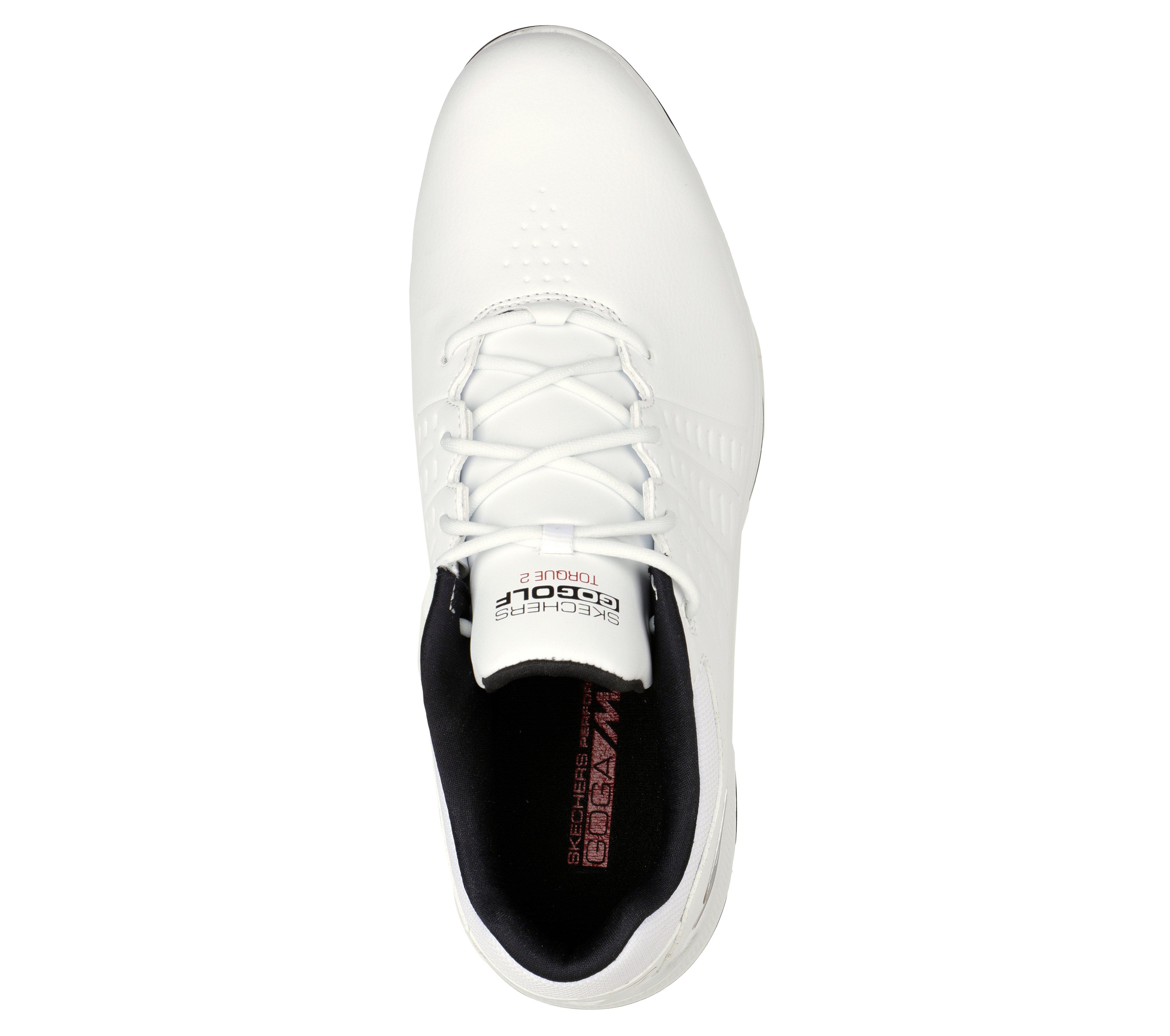 Men's Go Golf Torque 2 Spiked Golf Shoe - White/Black