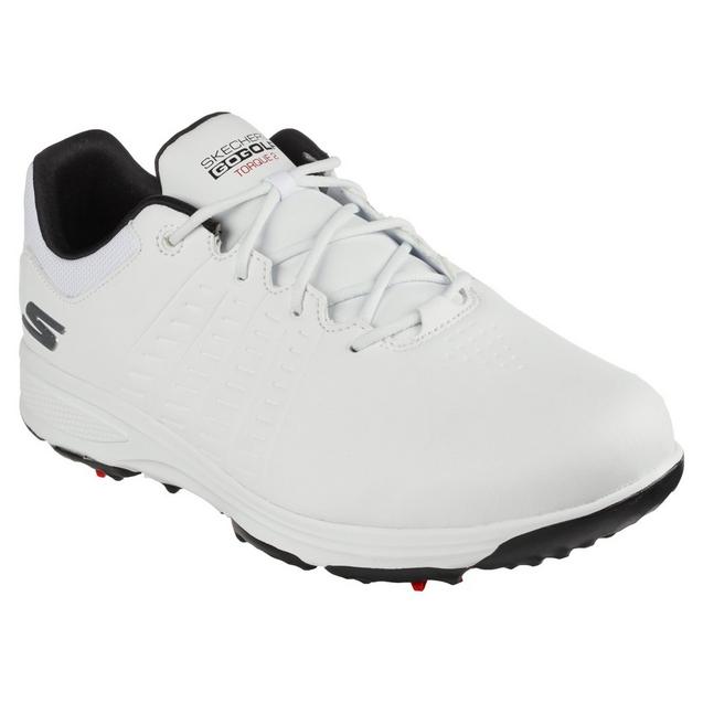 Men's Go Golf Torque 2 Spiked Golf Shoe - White/Black | SKECHERS