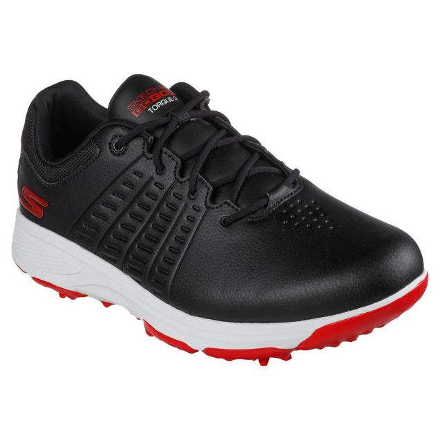 Men's Go Golf Torque 2 Spiked Golf Shoe - Black/Red | SKECHERS