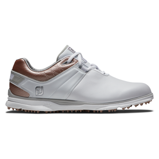 Women's Pro SL Spikeless Golf Shoe - White/Rose Gold