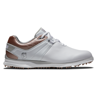 Chaussures Pro SL sans crampons pour femmes - Blanc/Or rose