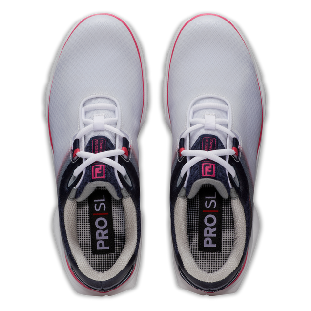 Women's Pro SL Sport Spikeless Golf Shoe - White/Grey/Red