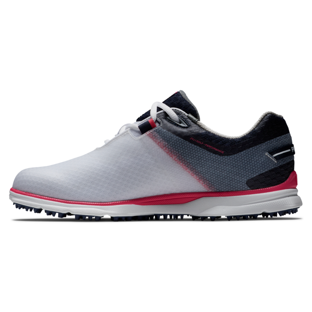 Women's Pro SL Sport Spikeless Golf Shoe - White/Grey/Red