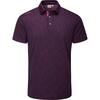 Men's Cubic Jacquard Short Sleeve Polo