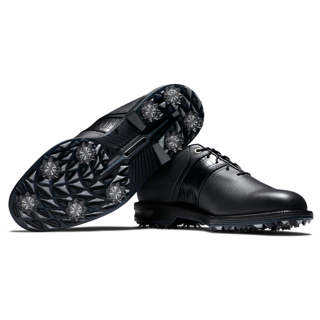 Men's DryJoys Premiere Packard Spiked Golf Shoe - Black | FOOTJOY